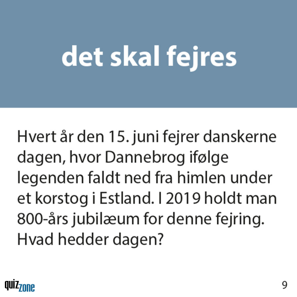 QUICKIE: det skal fejres!