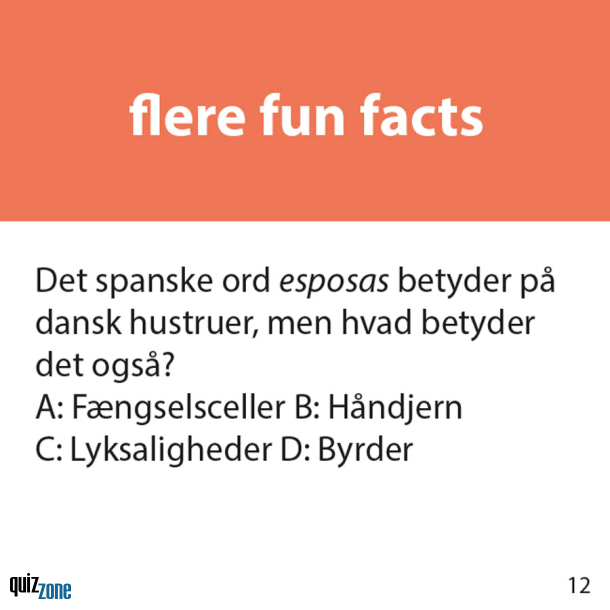 QUICKIE: flere fun facts