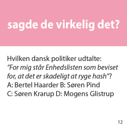 QUICKIE: sagde de virkelig det?